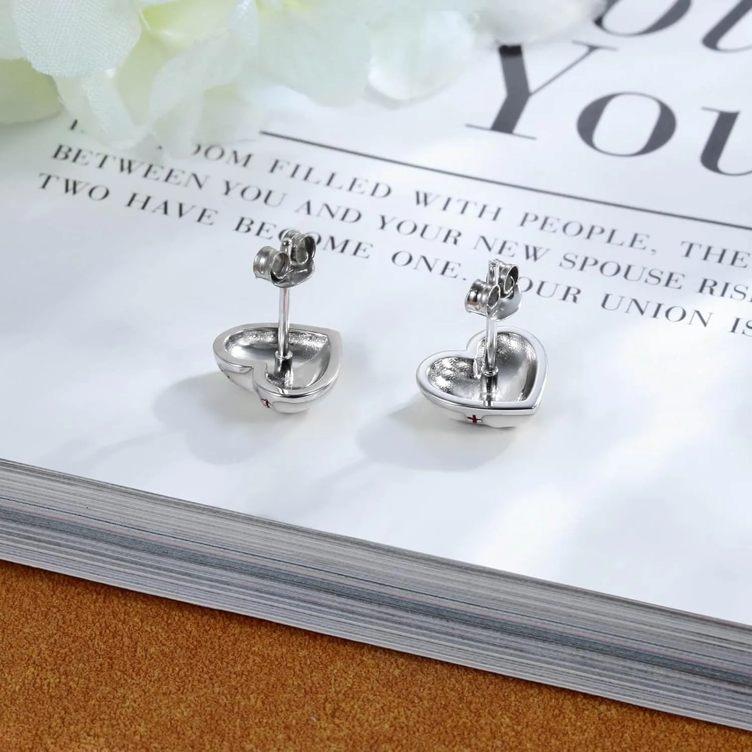 925 Sterling Silver Heart Softball Volleyball Earrings Stud Hypoallergenic Softball Mom Jewelry Gifts for Women Player Lover