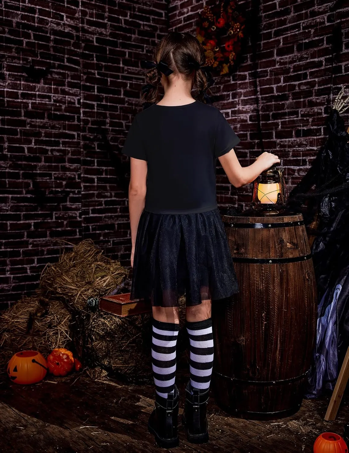 Arshiner Girls Halloween Shirt Crop Top Short Sleeve Graphic T Shirt Tee