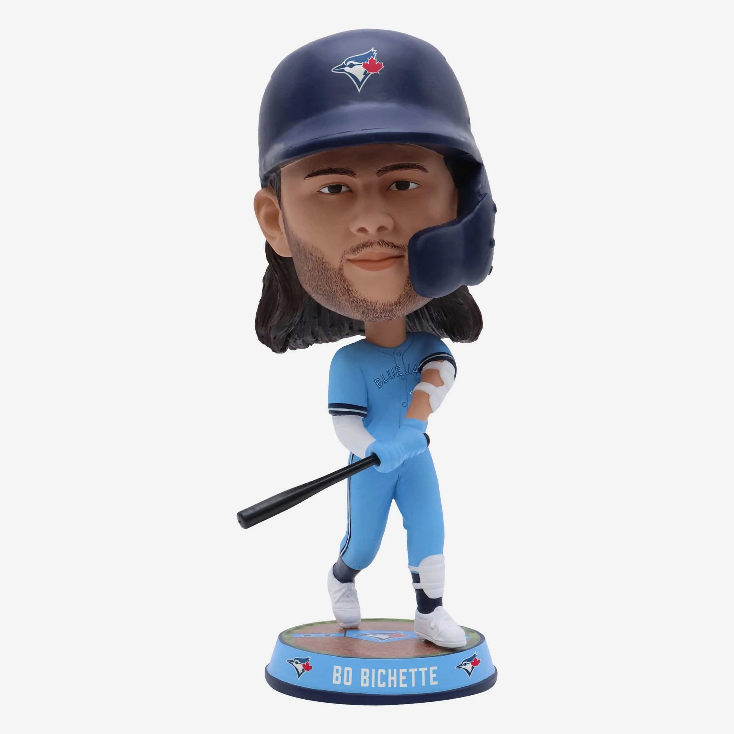 Bo Bichette Toronto Blue Jays Powder Blue Uniform Field Stripe Bighead Bobblehead