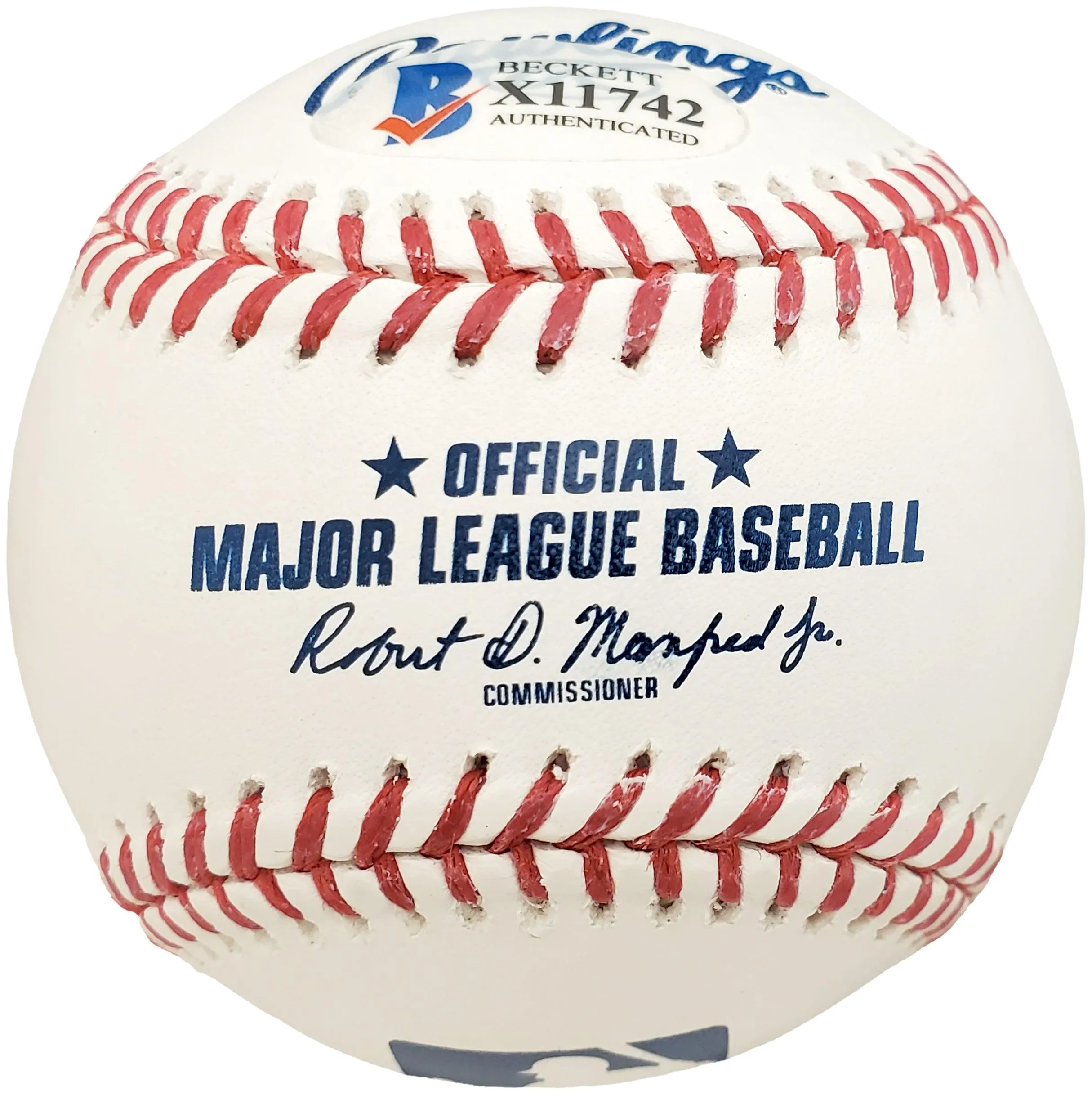 Cristian Pache Autographed Official MLB Baseball Atlanta Braves "#14" BAS Stock #186805