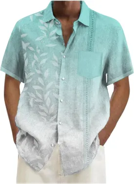 CRNTCEM Mens Solid Color Button Down Shirts 2025 Summer Regular Fit Business Dress Shirts Wrinkle Free Casual Wedding Blouses