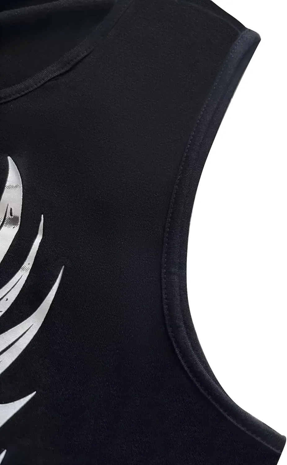 Fensajomon Skull Shirt for Women V Neck Lace Up Sleeveless Casual Summer Workout Yoga Tank Top