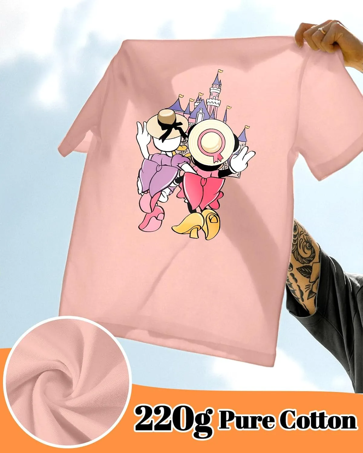 Flafens Graphic Tees T Shirts for Women - Cute Womens T-Shirts Cotton Tshirts Tops Teens Girls