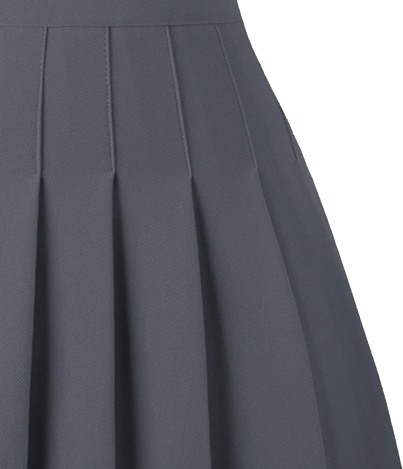 Girstunm Women's Pleated Skirt Mini Skater Basic Skirts High Waist School Girls Uniform Short Cheerleader Skirt