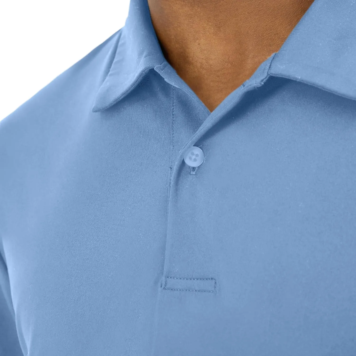 Hanes Moves Performance, Short Sleeve Polo Shirt for Men, Moisture-Wicking