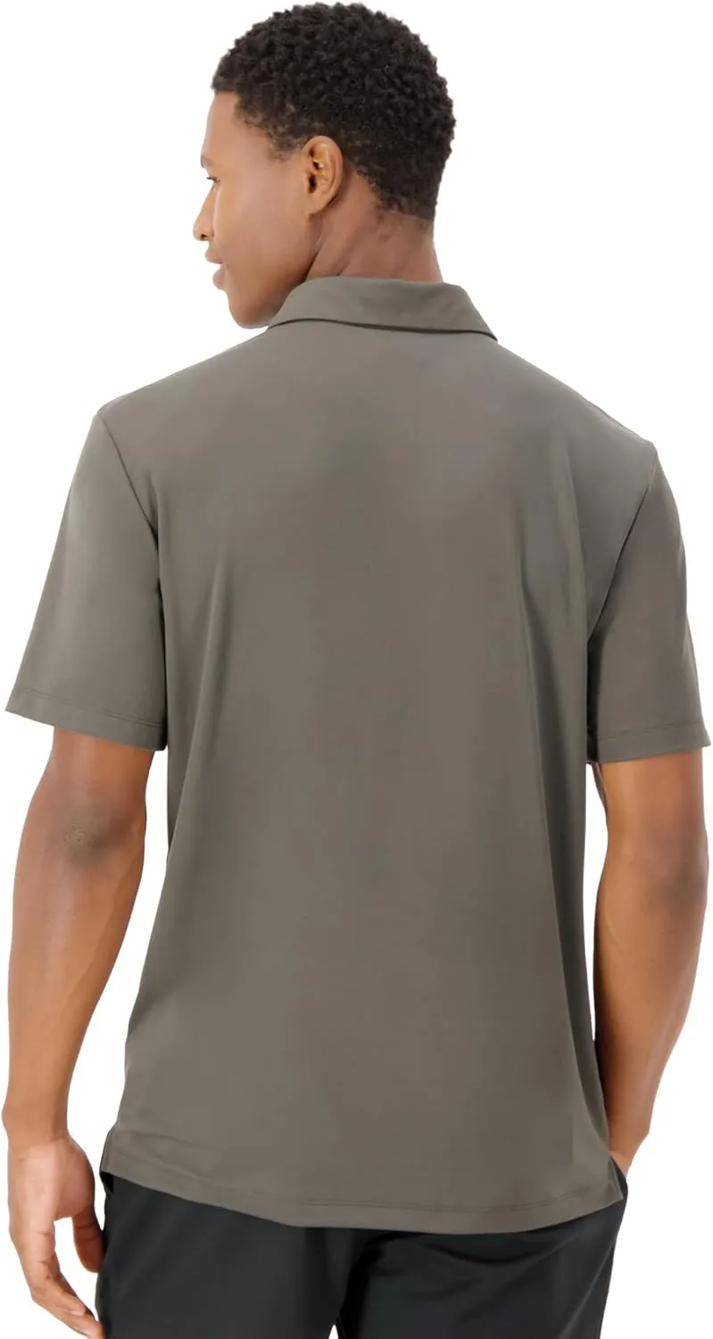 Hanes Moves Performance, Short Sleeve Polo Shirt for Men, Moisture-Wicking