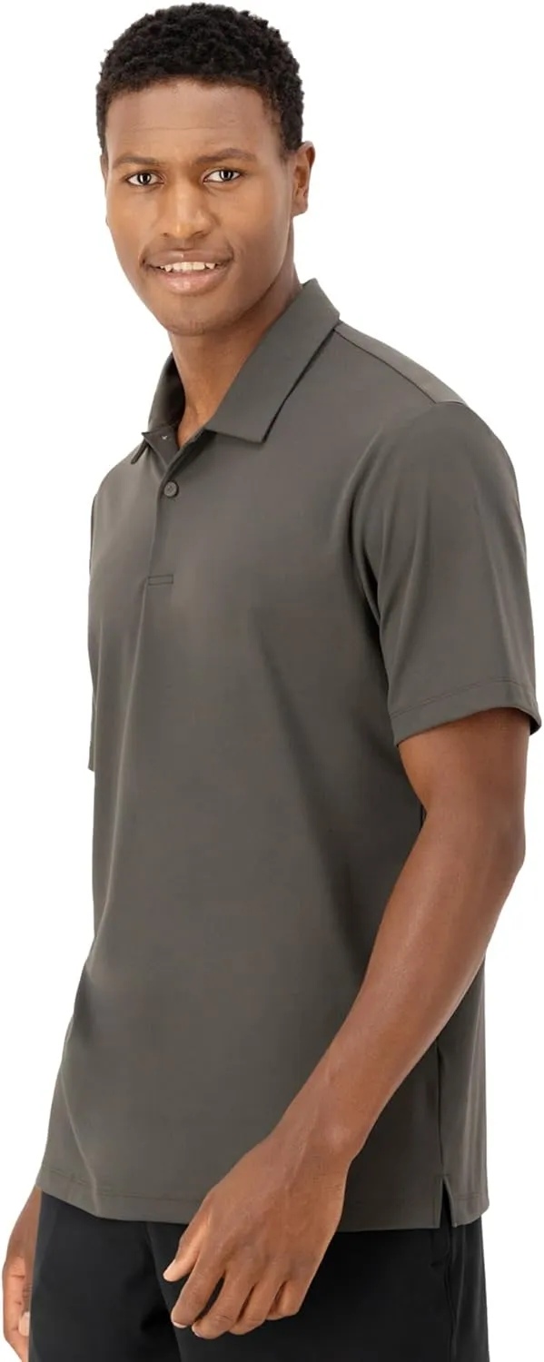 Hanes Moves Performance, Short Sleeve Polo Shirt for Men, Moisture-Wicking