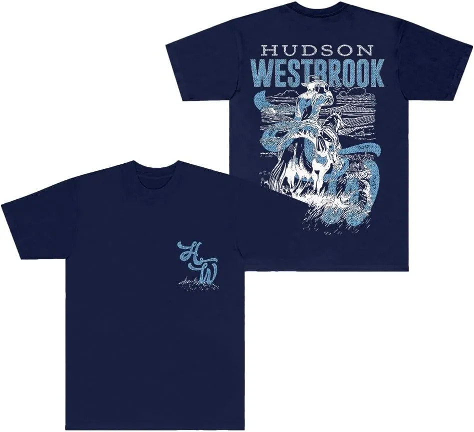 Hudson Westbrook Cowboy T-Shirts Take Your Time Tour Merch Cosplay Unisex Fashion Crewneck Short Sleeve Tee