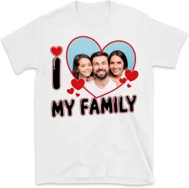 I Love Personalized Photos Shirt, Custom I Love Shirt, Custom Men's Ladies Shirts, I Love Heart Shirt, Your Photo Shirt, T-Shirt Picture