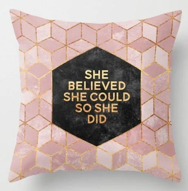 Irregular Triangle Pattern Pillow Cases