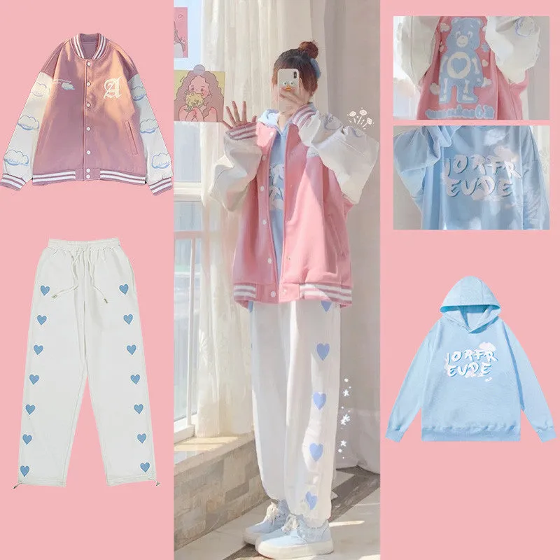 Jacket   Hoodie   pants three-piece set  PL52536