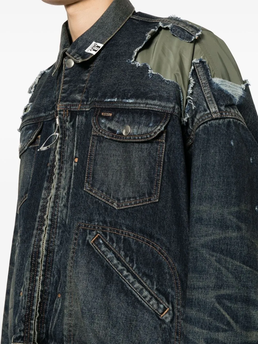 Layerd Denim Ã— Flight Jacket