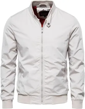 Men's Slim Fit Lightweight Sportswear Jacket Men Casual Bomber Jacket Fall Spring Windbreaker Outdoor Coat