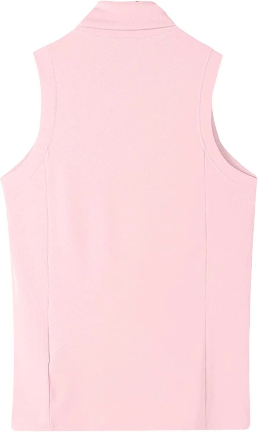 Men's Tank Tops Mock Turtleneck Sweater Sleeveless Casual Basic Pullover Sweater Ribbed Knit Pullover Sport Solid Tee