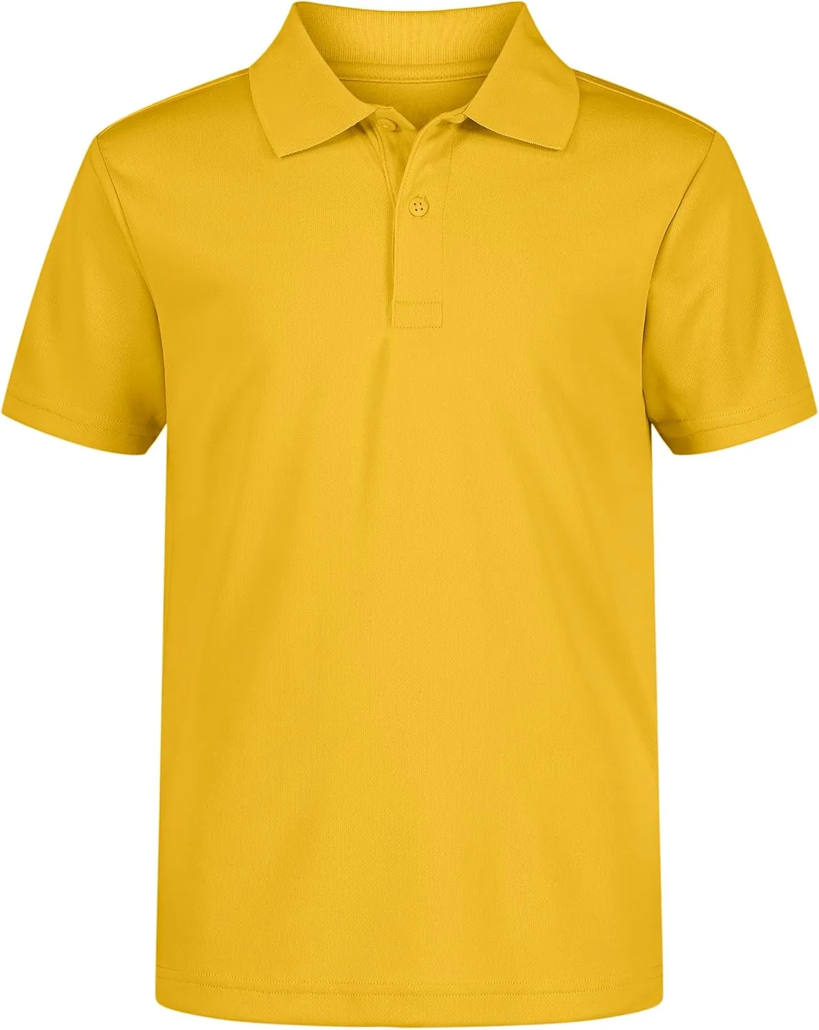 Nautica Boys' School Uniform Short Sleeve Polo Shirt, Button Closure, Moisture Wicking Performance Material