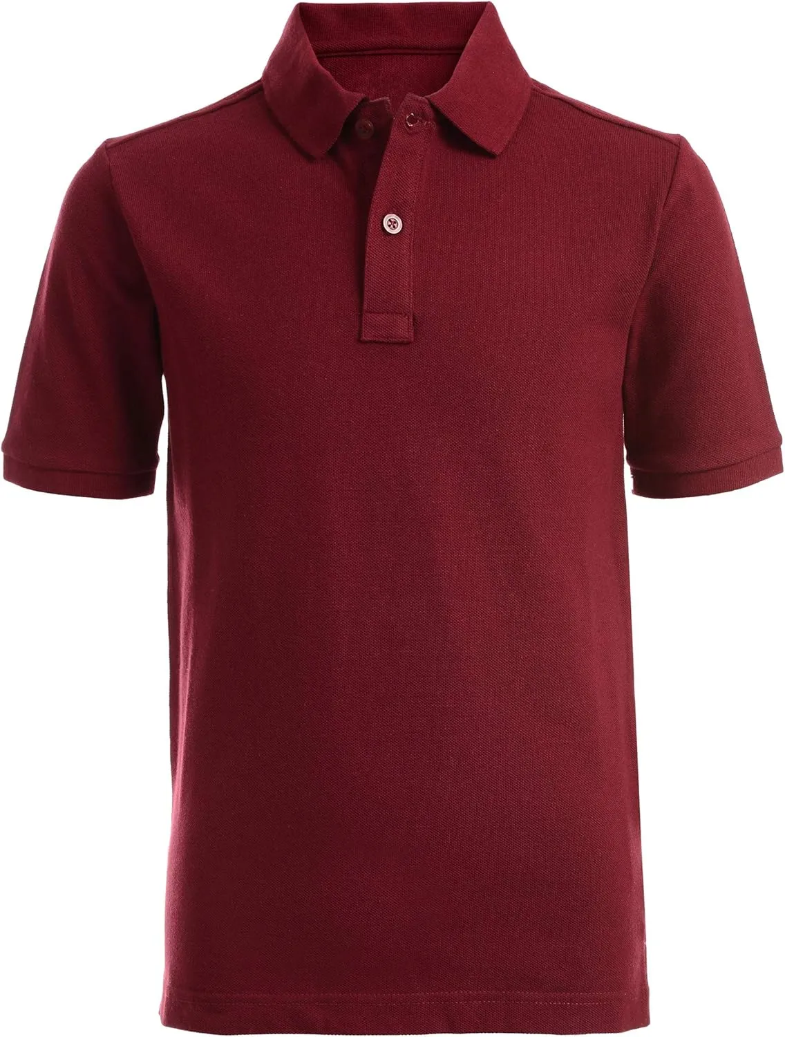 Nautica Young Men's Uniform Short Sleeve Stretch Pique Polo