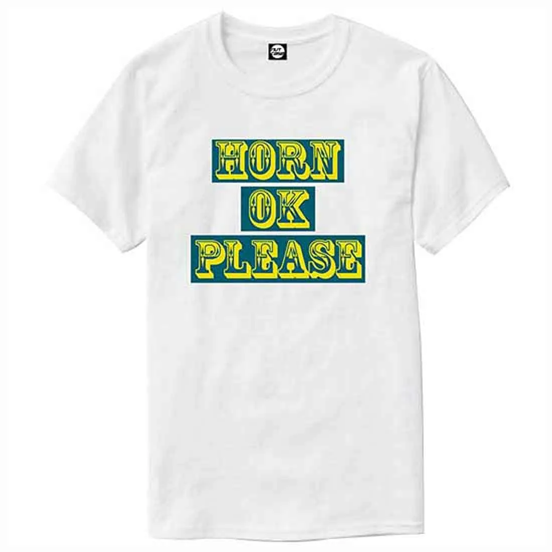 Nutcase Designer Round Neck Men's T-Shirt Wrinkle-Free Poly Cotton Tees - Horn Ok Please
