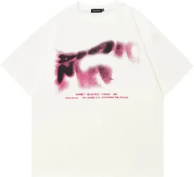 T-Shirt Streetwear Aesthetic Graphic Eyes Relaxed Tee Shirt Men Unisex