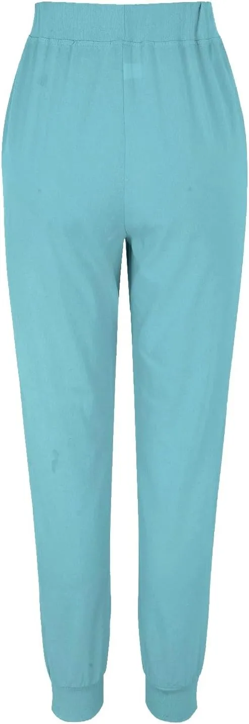 Womens Cotton Linen Pants Summer Drawstring Elastic Waist Pant Casual Linen Tapered Pants with Pockets